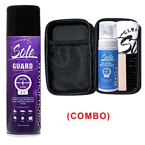 Clean My Sole Premium Foam Shoe Cleaning Kit + Guard Shoe Protection