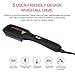 High quality Hair Straightener comb - Electric Straight Hair Styling Brush with 2 Free Hair Clips, Anti Scald Gloves and Small Cleanup Brush - Hair straightening Brush Babyliss Is Simple To Operate (Black)-ccbetter