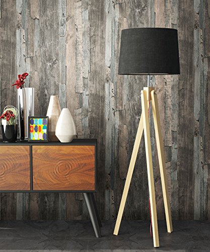 Holz MustertapeteVliestapete Braun Beige Edel , schöne edle Tapete im Holzwand Design , moderne 3D Optik für Wohnzimmer, Schlafzimmer oder Küche inkl. Newroom Tapezier Ratgeber mit super Tipps! - 7