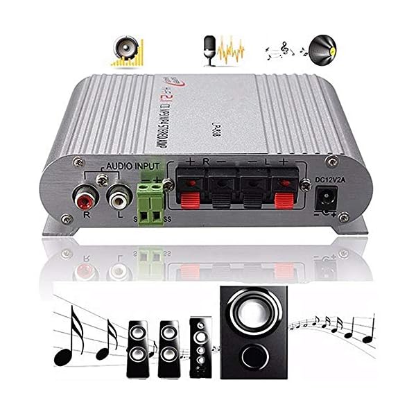 Docooler Mini Car Verstärker 3 Kanal Lautsprecher Booster Verstärker Stereo Mega Bass 12 V Hi-Fi Mit Telefon PC DVD Player – Bild 3
