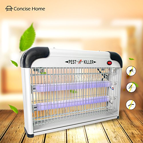 Concise Home 20W UV INSEKTENVERNICHTER, SCHNELL, EINFACH, CHEMIEFREI, Schädlingsbekämpfung, Mückenabwehr, Insektenabwehr u. Insektenlampe in einem, GEGEN alle fliegenden INSEKTEN …