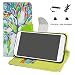 Produktbild LFDZ Archos 55 Helium Hülle, [Standfunktion] [Kartenfächern] PU-Leder Schutzhülle Brieftasche Handyhülle für Archos 55 Helium / 55 Helium Ultra Smartphone (mit 4in1 Geschenk Verpackt),Love Tree