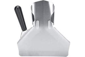 MAGT French Fries Shovel, Thicken Stainless Steel Durable French Fries Chips Bagger Scooper