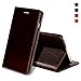 Produktbild EATCYE iPhone 6S Plus Handyhülle,iPhone 6 Plus Hülle, [Echt Leder] Handyhülle Brieftasche Flip Lederhülle Schutzhülle [Versteckt Magnet] Hülle für Apple iPhone 6S Plus/iPhone 6 Plus (Dunkelbraun)
