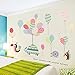 Produktbild JAYSK Romantische bunte Luftballons Raum selbstklebende Wandaufkleber niedliche Cartoon-Tierkindergarten Klassenzimmer Layout Aufkleber 160cm * 87cm