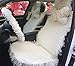 Produktbild DIELIAN Auto Sitzbezug Sitzbezüge Schonbezüge Universal Komplettset mit Lace und Spitze Frauen spezielle Hals Kissen Auto Autozubehör, White