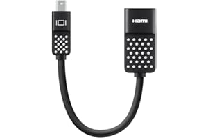 Belkin F2CD079bt - Adaptador de Mini DisplayPort a HDMI (4K, para dispositivos con mini-DP) negro