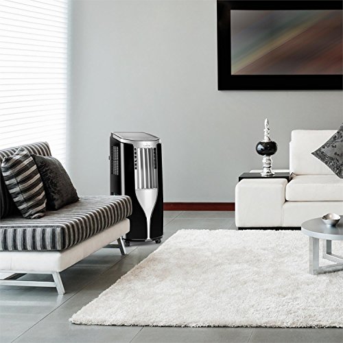Klarstein New Breeze 9 Klimaanlage Klimagerät (Ventilator, 9000 BTU/h, Fernbedienung, LCD-Display, Energieeffizienzklasse A, Timer-Funktion, Bodenrollen) schwarz - 6