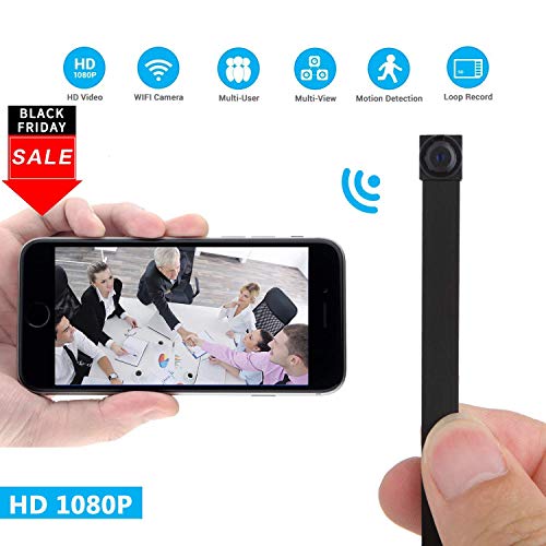 Eternal eye Mini Cámara Oculta WiFi 1080P HD Mini Cámaras Inalámbricas Pequeña Cámara P2P/Motion Detection Video Home Indoor Security Camera (para iPhone/Android Phone/iPad/PC Remote View)