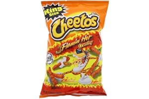 American Cheetos Crunchy Flamin Hot 3.5oz - PACK OF 1 - US IMPORT - Corn Chips - KING SIZE - Cheapest - By Blissify
