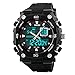 Produktbild Wasserdicht Casual Quarz LED Display Digital-Analog schwarz Rubber Strap Uhr