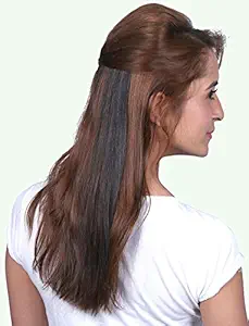 #1B Natural Black 14 inches Single Clip Ins Party Hair Extension by Krome