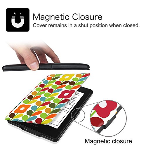 Fintie Kindle Paperwhite Hülle – Die dünnste und leichteste Smartshell Case Schutzhülle Tasche mit auto Sleep / Wake für den neuen Kindle Paperwhite 2016 (mit 300 ppi-Display, 6 Zoll, und integrierter Beleuchtung) und alle Modelle von 2012, 2013, 2014, 2015, Kindertraumgarten - 8