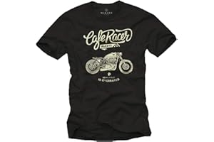 MAKAYA Idee Regalo Originali Uomo Moto - Maglietta Biker Motociclista
