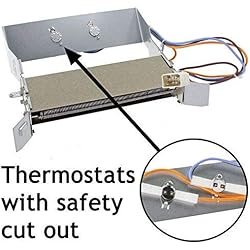 Spares2go Résistance de Chauffage + thermostats pour sèche-Linge Indesit IS70 IS70C ISC70CS IS70CS ISS70 IS70CEX 2200 W
