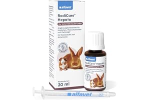 alfavet RodiCare Hepato Enhet: 20 ml tilläggsfoder för kaniner, marsvin och smågnagare med mjölktistel och kronärtskocka