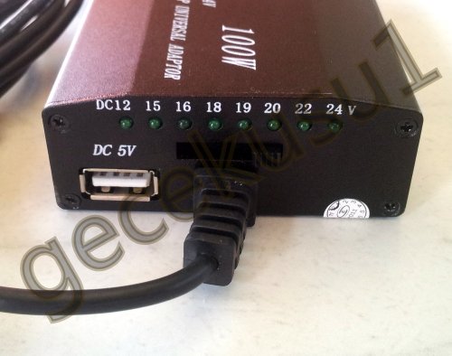 AKTrend® – Laptop Notebook Auto Adapter Netzteil Universal 120 W USB & Haus & KFZ 12- 24V - 2