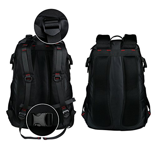 BanGe Wasserdicht Laptop Rucksack 17 Zoll Business Backpack Rucksäcke Multifunktionsrucksack Schwarz - 2