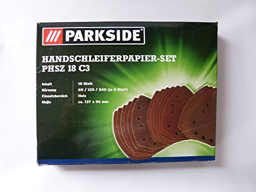 PARKSIDE Handschleiferpapier-Set PHSZ 18 C3
