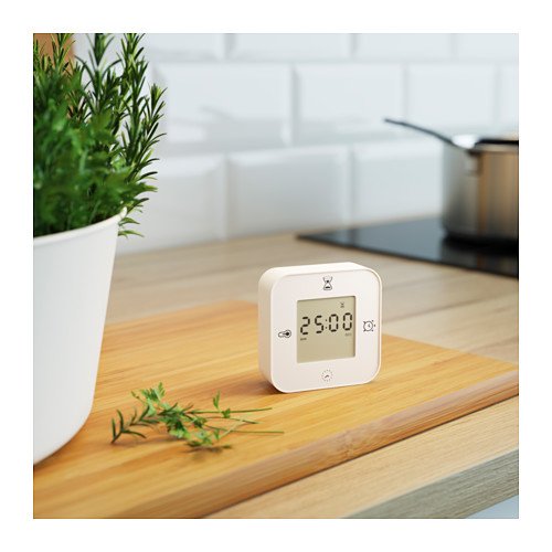 VLike 4 in eins wecker temperatur uhr 4 in 1 Funktion Wecker Digital mit der Zeit, Kalender/Timer/Temperatur/Alarm-Zähler, Ausstellung im Winkel 4, funktioniert mit Batterie, einfache Befestigung Uhren (Batterie nicht inkl.) (Weiß) - 8