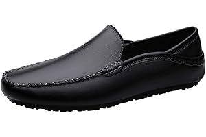 CZHIHANEG Mocassini da Uomo Scarpe Traspiranti Casual Mocassini in Pelle Fatti a Mano Slip On Driving Business Shoes38-49 EU