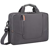 maletin portatil 17 3 pulgadas Compartimento frontal con un gran bolsillo con cremallera para el ratón, el adaptador, etc. El segundo compartimento con bolsillos para bolígrafos, teléfono, ranuras para tarjetas, ideales para guardar pequeños objetos como bolígrafos, teléfono y tarjetas, ofreciendo una mayor comodidad.