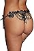 Produktbild Damen Schwarz Gestickte & wulstige Lady Knicker Panty