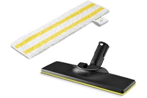 Set Suceur de Sol EasyFix Kärcher : Suceur de Sol à Technologie à Lamelles Innovantes, Serpillère Universelle pour Sol en Microfibres Haute Qualité, Accessoire d'Origine pour Nettoyeur Vapeur Kärcher