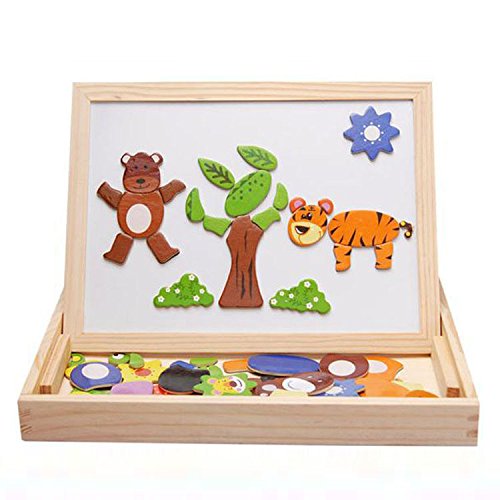 Rcool Baby Kid Wooden Jigsaw Magnetic Board Game Toy Multi-functional Early Learning Educational Puzzle Toy Child Gift reviews Rcool Baby Kid Wooden Jigsaw Magnetic Board Game Toy Multi-functional Early Learning Educational Puzzle Toy Child Gift
