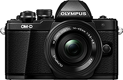Olympus OM-D E-M10 Mark II Compact System Camera - 14-42 EZ Lens + 40-150 mm R, Black