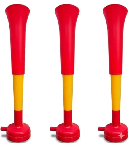 LES COTILLONS D'ALSACE Trompette Supporter France 59 Cm - Bleu Blanc Rouge - Vuvuzela Stade Rugby Foot 2024
