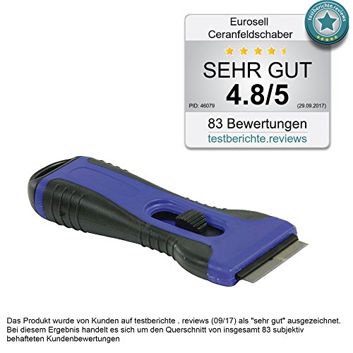 Premium Glas / Ceran Kochfeld Schaber Reiniger – Ergonomischer CERANFELDSCHABER (Schaber ergonomisch) - 2