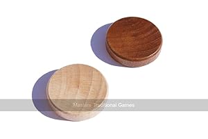 PHILOS Wooden Backgammon Stones - 25mm