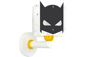 Dalber Applique da parete per bambini Dark Hero Supereroi, Nero