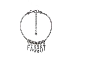 SEXYJEWELS-CO-UK 'FAGGOT' Euro Anklet Ankle Chain Jewellery Homo Sexual Sissy Gay Bi Male Queer 2 - Sexy Jewels