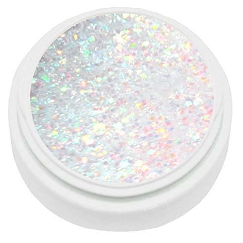 KM-Nails extrem Diamant Glitter Gel weiß irisierend 5ml