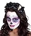 Produktbild Karneval-Klamotten Tag der Toten Haarreif Stirnband Haarschmuck Kopfschmuck Day of The Death Haarreif schwarz mit Skelett Halloween Karneval