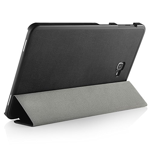 [Neue Version] Galaxy Tab A 10.1 Hülle Case, Simpeak Ultra Dünn Tab A 10.1 Holster, mit Standfunktion und Auto Sleep / Wake Up Funktion Slim Leder Schutzhülle Perfekt Geeignet für Samsung Tab A 10.1 (2016) Wi-Fi/ LTE T580N/ T585N Tablet (Schwarz, Ultra Dünn) - 7