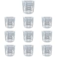 Set of 10 Reusable Medicine Cups | 1oz. (30ml) Graduated Plastic Cups with Easy-to-Read Measurements | Non-Toxic and Durable Design | Ideal for Accurate Medication Dosage, Supplements
