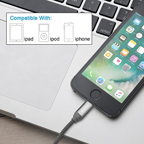 1M USB-C auf Lightning Kabel Laden und Sync Datenkabel Nylon Geflochten für iPhone iPad Connect zu Apple New Macbook 2015 Macbook pro 2016 Chromebook Pixel HP Pavilion von YONTEX - 6