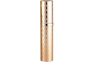 BRARIOS Pulverizador de perfume rellenable, vacío de viaje, 5 ml, mini botella de spray portátil, atomizador de bolsillo para viajes (oro Z)