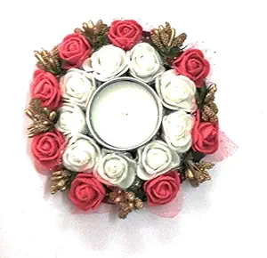 VBN Rose Style Wax Diya for Diwali/Unique Rose Diya for Diwali Pooja Pack of 1