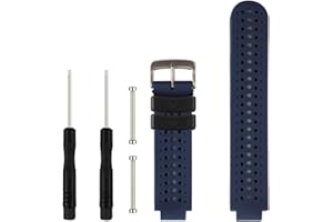 honecumi Cinturino Compatibile per Garmin Forerunner 735XT | Garmin Forerunner 220/230/235/620/630 GPS |Garmin Approach S20 S5 S6 Golf, Silicone Classico Regolabile Sportivo Cinturino
