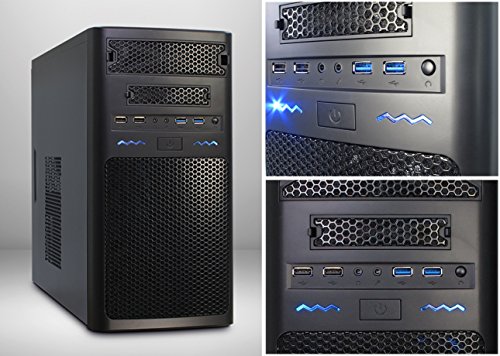 Sedatech – PC Office AMD A4-4000 2×3.0GHz, Radeon HD7000 Series, 4GB RAM, 1000GB HDD, USB 3.1, 80+ Netzteil, Win 7 – Home, Office, Family, Multimedia, Desktop PC, Computer, Rechner - 2