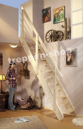 Preisvergleich Produktbild Raumspartreppe Dolle Bern aus Fichte roh