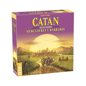 Devir – Catan: Mercaderes y Barbaros Expansión, Juego de Mesa, para jugar en Família, o con Amigos, 10 años (BGMERCADERES)