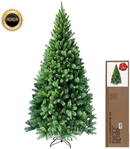 exclusive 150 cm-5 feet PVC artificial christmas tree, flame resistant, approx. 620 tips, with metal stand, quick and easy build up (hinge system )