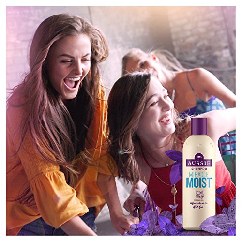 Aussie Miracle Moist Shampoo für strapaziertes, traurig-trockenes Haar, 1er Pack (1 x 300 ml) - 2