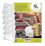 6 sacchi sotto-vuoto salvaspazio riutilizzabili | MY VACUUM-BAG TO STORE | dimen