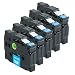Produktbild Tito-Express PlatinumSerie 5x Beschriftungsband kompatibel mit Brother P-Touch TZ-535 TZe-535 9200DX 9200PC 9400 9500PC 9600 9700PC 9800PCN D200 D200BW D200BWVP D200VP D210 D210VP